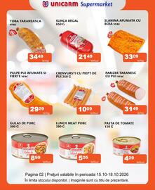 Catalog Unicarm Pagină 10: Unifarm crenvurști cu piept de pui €10,09, Uncarn pulpe pui afumate si fierte vrac €29,29