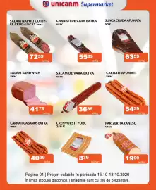 Catalog Unicarm Pagină 9: Unicahm salam de vara extra €36,89, Carnati de casa extra €55,89