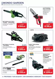 Volantino Eurobrico Pagina 14: Motos Sega a Scoppio - Supherba €89,95, Motos sega elettrica SH400E - Supeherba €64,95