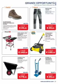 Volantino Eurobrico Pagina 15: Carriola da giardino €79,90, Sega circolare da banco Einhell €149,90