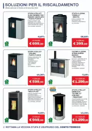 Volantino Eurobrico Pagina 2: Stufa a pellet Nola Plus €949,50, Stufa a pellet "Thelma" - Punto fuoco €599,50