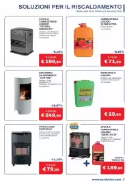 Volantino Eurobrico Pagina 3: Stufa a gas portatile Qlima €79,90, Biocamino da pavimento "Cortina" €249,90