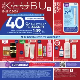 SuperPharm gazetka tydzień 42 Strona 1: L'Oréal Paris maskara False Lash Telescopic Extencionist €39,99