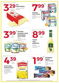 Frac gazetka tydzień 42 Strona 3: Almette puszysty serek twarogowy €3,99, Kukurydza konserwowa Pudliszki €4,39