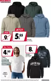 Woolworth Prospekt Seite 11: Hoodie €5,55, T-Shirt €4,50