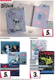 Woolworth Prospekt Seite 10: Collegeblock €3,00, Freundebücher €5,00