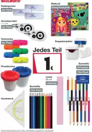 Woolworth Prospekt Seite 13: Radiergummi Stenzer €1,00, Korrekturroller STENZER €0,10