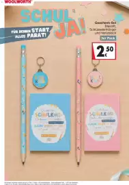 Woolworth Prospekt Seite 17: Geschenk-Set Bleistift, Schlüsselanhänger und Notizblock €2,50