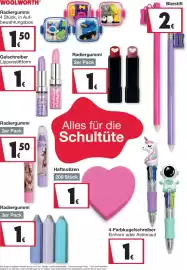 Woolworth Prospekt Seite 18: Bleistift €2,00, Radiergummi €1,50