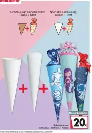 Woolworth Prospekt Seite 19: Schultütenset Schultüte + Rohling + Kissen €20,00