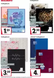 Woolworth Prospekt Seite 26: Collegeblock €1,25, Collegeblock €3,50