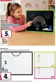 Woolworth Prospekt Seite 30: Schultafel €5,00, Whiteboard €4,00