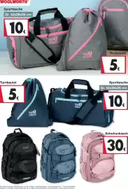 Woolworth Prospekt Seite 31: Sporttasche bag 2 school €10,00, Turnbeutel €5,00