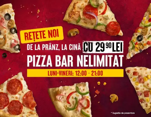 Pizza Hut (valid până la 28-10)