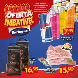 Catálogo Barbosão Extra Supermercados Página 1: Carvão eldorado €16,98, Energético red bull €7,99