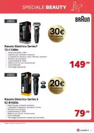 Volantino Comet Pagina 3: Braun Rasoio Elettrico Series7 €149,99, Braun Rasoio Elettrico Series 5 €79,99