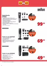 Volantino Comet Pagina 4: Regolabarba Braun BT9520 €99,99, Tutto in uno AIO5540 Braun €49,99