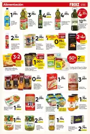 Folleto FROIZ Página 10: Carretilla ensalada €1,75, Gallina Blanca sopa de pollo con fideos €0,57
