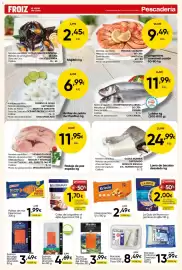 Folleto FROIZ Página 5: Skandia salmón ahumado bio €4,69, Martiko trucha ahumada del pirineo €3,99