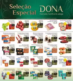 Encarte Dona de Casa Página 1: Requeijão Catupiry Tradicional ou Light €17,99, Logurte itambé natural milk €8,99