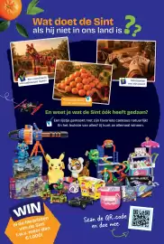 Dreamland folder | Sint Pagina 2: Wat doet de Sint als hij niet in ons land is ?? Een standbeeld van cadeautjes maken Eve