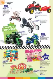 Dreamland folder | Sint Pagina 38: Falk Country Farmer met trailer €69,99, Go-kart Dream Racer €99,99