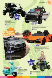 Dreamland folder | Sint Pagina 39: Bugster quad met 6 volt motor €59,99, Vespa scooter 7.2V/2.5AH €69,99
