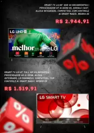 Encarte Ferreira Costa Página 2: LG UHD AI SMART TV LG 60" UHD 4K 60UA8550PSA | PROCESSADOR A7 AI GEN8 4K, GOOGLE CAST