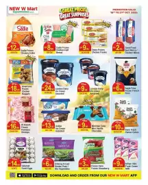 New W Mart leaflet week 42 Page 3: Sadia Frozen Chicken Griller €12,95, Amercana Frozen Chicken Nuggets €18,95