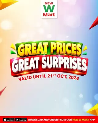 New W Mart (valid until 21-10)