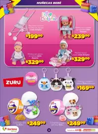 Folleto Soriana Mercado Página 4: Little Dolphie Muñeca dulces sueños €329,00, Zuru Snackles Keychains €169,00