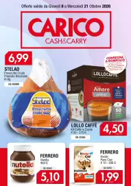 Volantino Carico Cash & Carry Pagina 1: Ferrero Kinder Pane Cioc €1,99, Ferrero Nutella €5,10