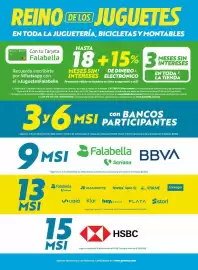 Folleto Soriana Híper Página 2: REINO DE LOS JUGUETES EN TODA LA JUGUETERÍA, BICICLETAS Y MONTABLES 18+15% 3 HASTA Soriana
