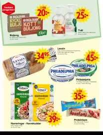 Matöppet reklamblad vecka 43 Sida 2: Buljong €20,00, Levain €34,95