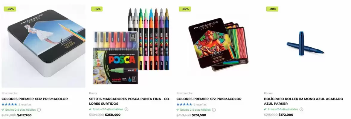 Todo en Artes (válido hasta 25-10)
