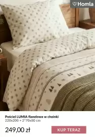 Homla gazetka tydzień 42 Strona 12: Pościel Lumia flanelowa w choinki 220x200+2*70x80 cm Homla €249,00