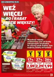 Kaufland gazetka Strona 8: OD CZWARTKU 15.10 WEZ WIECEJ BOI RABAT BEDZIE WIĘKSZY! ostkaree 50% ge K Bio BO 9 PIATNICA Serek
