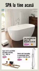 Magazine Hornbach Pagină 5: Jungborn TWO €3.950,00, Schütte baterie cadă freestanding cu pară și furtun duș crom €999,00