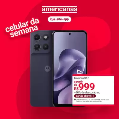 Lojas Americanas (válido até 18-10)