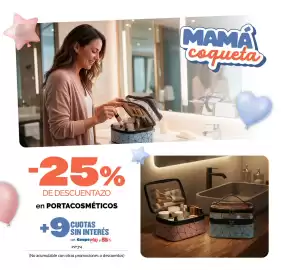 Catálogo Cooperativa Obrera Página 8: -25% DE DESCUENTAZO en PORTACOSMÉTICOS 6+ CUOTAS SIN INTERÉS TARIETA con Coope plus y