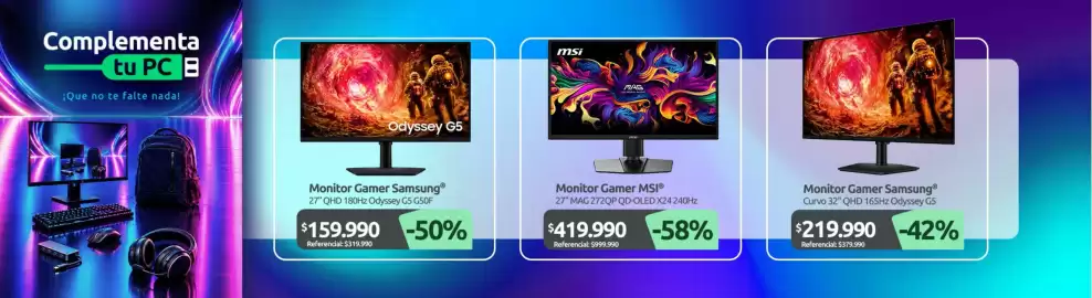 Catálogo PC Factory Página 3: Msi - monitor gamer €419.990,00