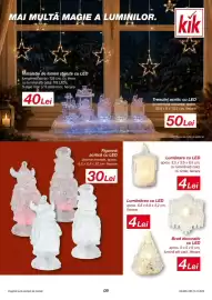 Catalog Kik Pagină 9: MAI MULTĂ MAGIE A LUMINILOR. Instalație de lumini steluţe cu LED lumgimea aprox. 135 cm, cu timer, cu