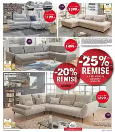 Catalogue Möbel Martin page 3: éléments accoudoirs réglables incl. repose-pieds électrique incl. siège de dossier relax