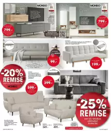 Catalogue Möbel Martin page 4: au lieu de 979- à partir de 799.- Élément inférieur TV, env. 240x46x 59 cm Armoire suspendue