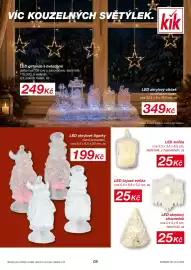 Kik leták Strana 9: VIC KOUZELNÝCH SVĚTÝLEK kik LED girlanda s hvězdami délka cca 135 cm, s časovačem, teplá bílá, 115 LED