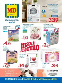 Volantino MD Discount Pagina 1: MD CANDY 800 ASCIUGATRICE 10KG CSOEH10A2DE-S CANDY Libera installazione 10KG A1C E