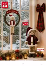Volantino KiK Pagina 2: kik Merry Christmas Ghirlanda ca. 31,5 x 45 cm, cad. 799€ VALIDO DAL 19.10.2026 02 Orsetto h ca. 60