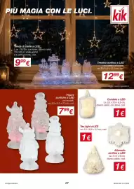 Volantino KiK Pagina 7: PIÙ MAGIA CON LE LUCI. Tenda di stelle a LED L ca. 135 cm, con timer, bianco caldo, 115 LED, 5