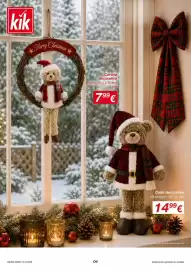 Catálogo KIK Página 4: kik Merry Christmas Corona decorativa aprox. 31,5 x 45 cm, por 799€ VÁLIDO DESDE 19.10.2026 04 Osito
