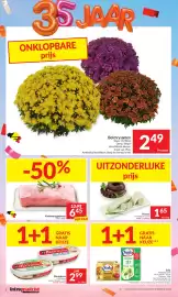 Intermarché folder week 43 Pagina 2: Varkensruggebraad €6,45, Pensen €1,65